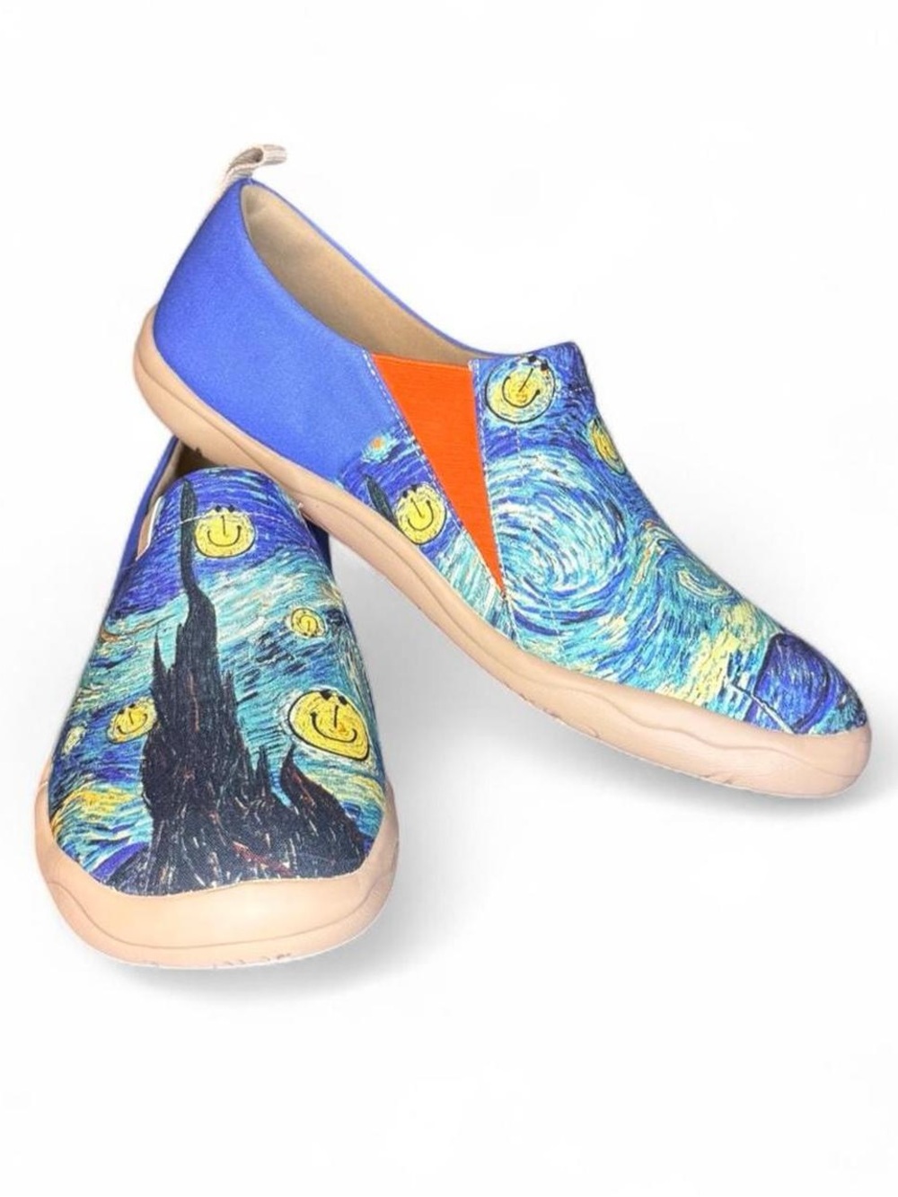 UIN Smiley Night Toledo I canvas slip on shoes Men’s 11 - artsy indie maximalist